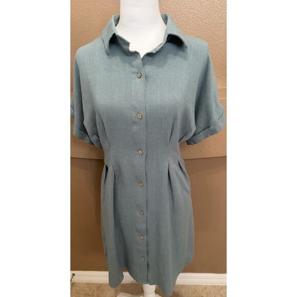 Gilli Dresses & Skirts - Gilli Mint Green Short Sleeve Dress Size M NWT